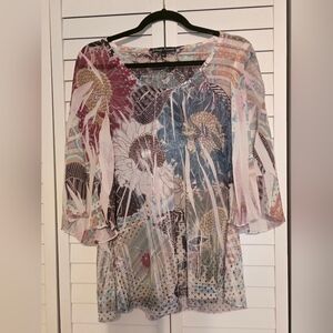 Simply Irresistible Floral Boho  Flowy Top.